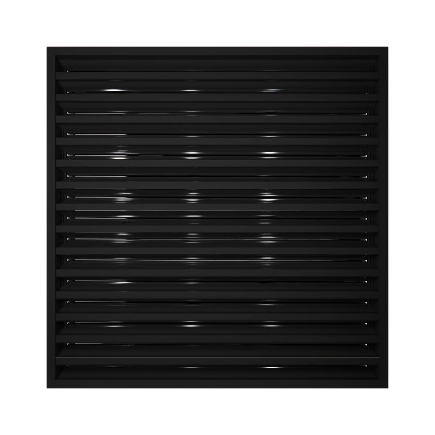 24x24 Modern AC Vent Cover - Decorative White Air Vent - Standard Linear Slot Diffuser 99,9% Aluminium - MAIER INTERNACIONAL