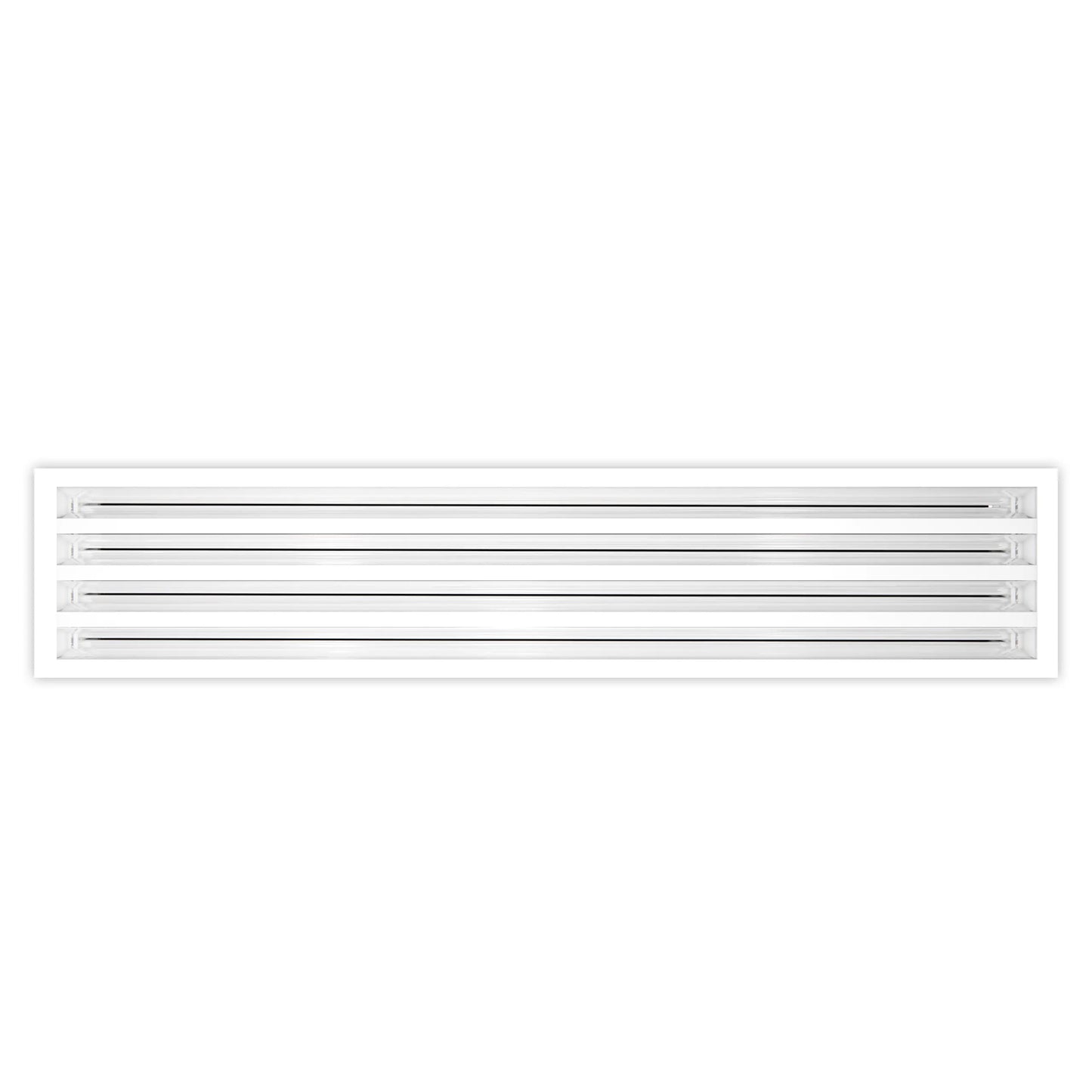 24x6 Modern AC Vent Cover - Decorative White Air Vent - Standard Linear Slot Diffuser 99,9% Aluminium - MAIER INTERNACIONAL