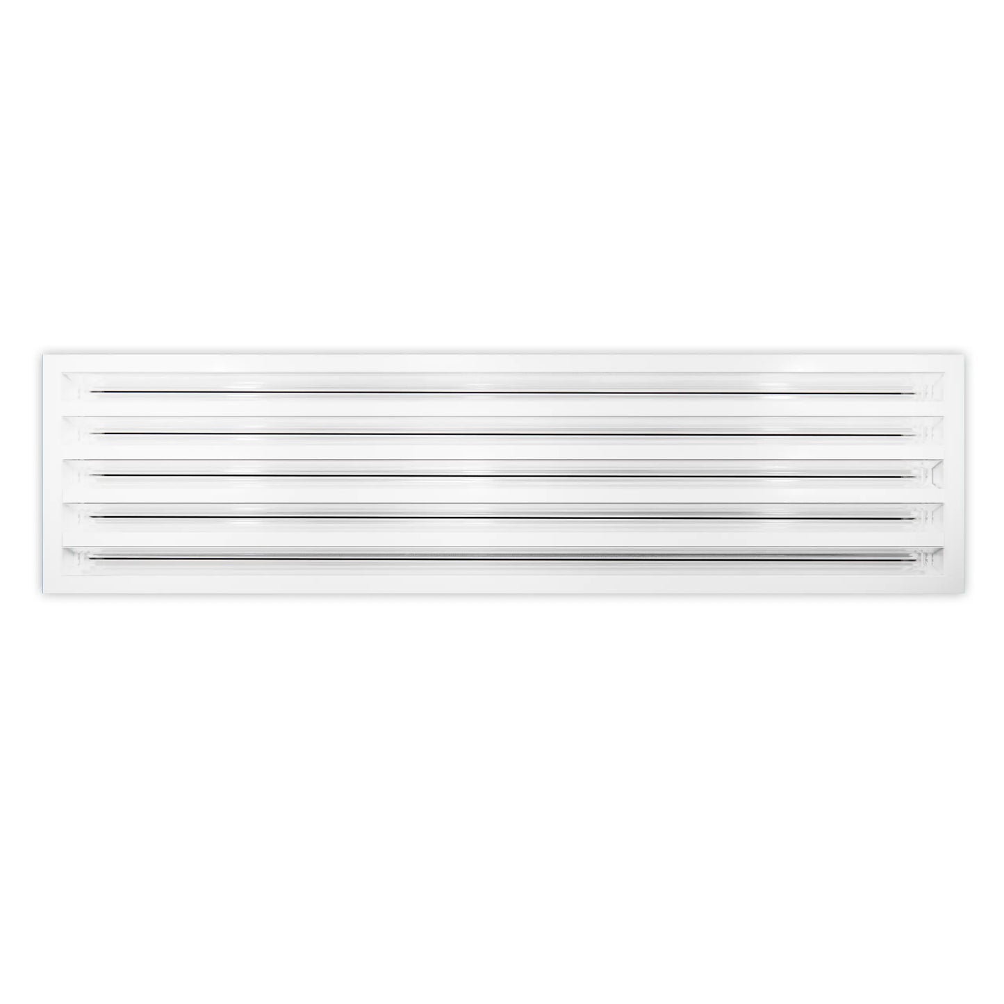 Tapa Ventila AC Moderna 26x8 - Ventila Decorativa Blanca - Difusor Ranura Lineal Estándar 99,9% Aluminio - MAIER INTERNACIONAL