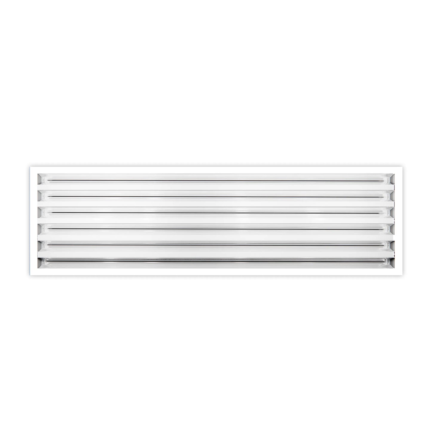 Rejilla AC Moderna 28x10 - Rejilla Decorativa Blanca - Difusor Ranura Lineal Estándar 99,9% Aluminio - MAIER INTERNACIONAL