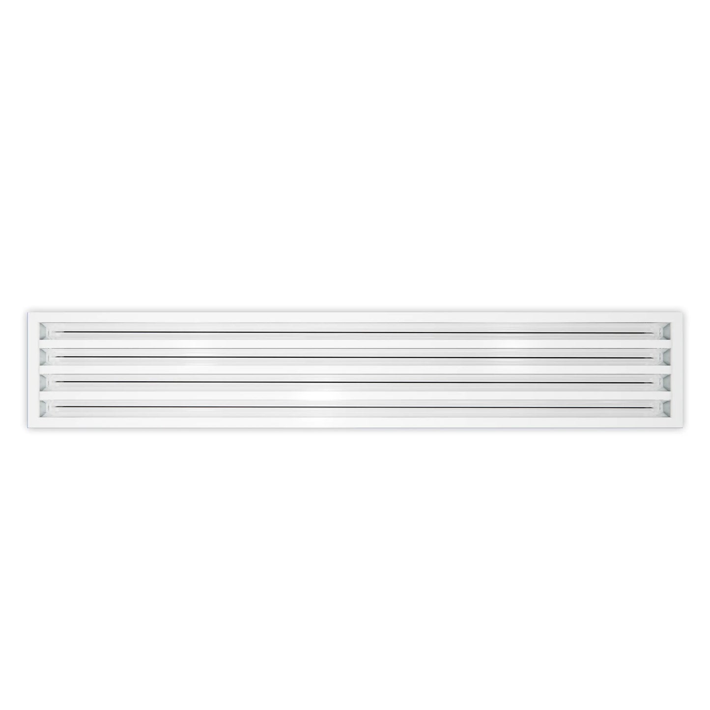 28x6 Modern AC Vent Cover - Decorative full White Air Vent 