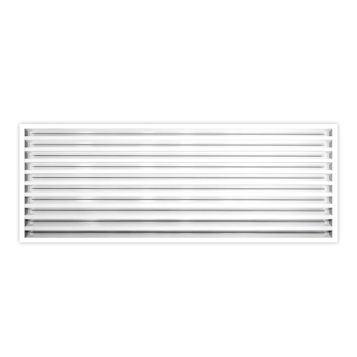 Rejilla AC Moderna 36x16 - Rejilla Decorativa Blanca - Difusor Ranura Lineal Estándar 99,9% Aluminio - MAIER INTERNACIONAL