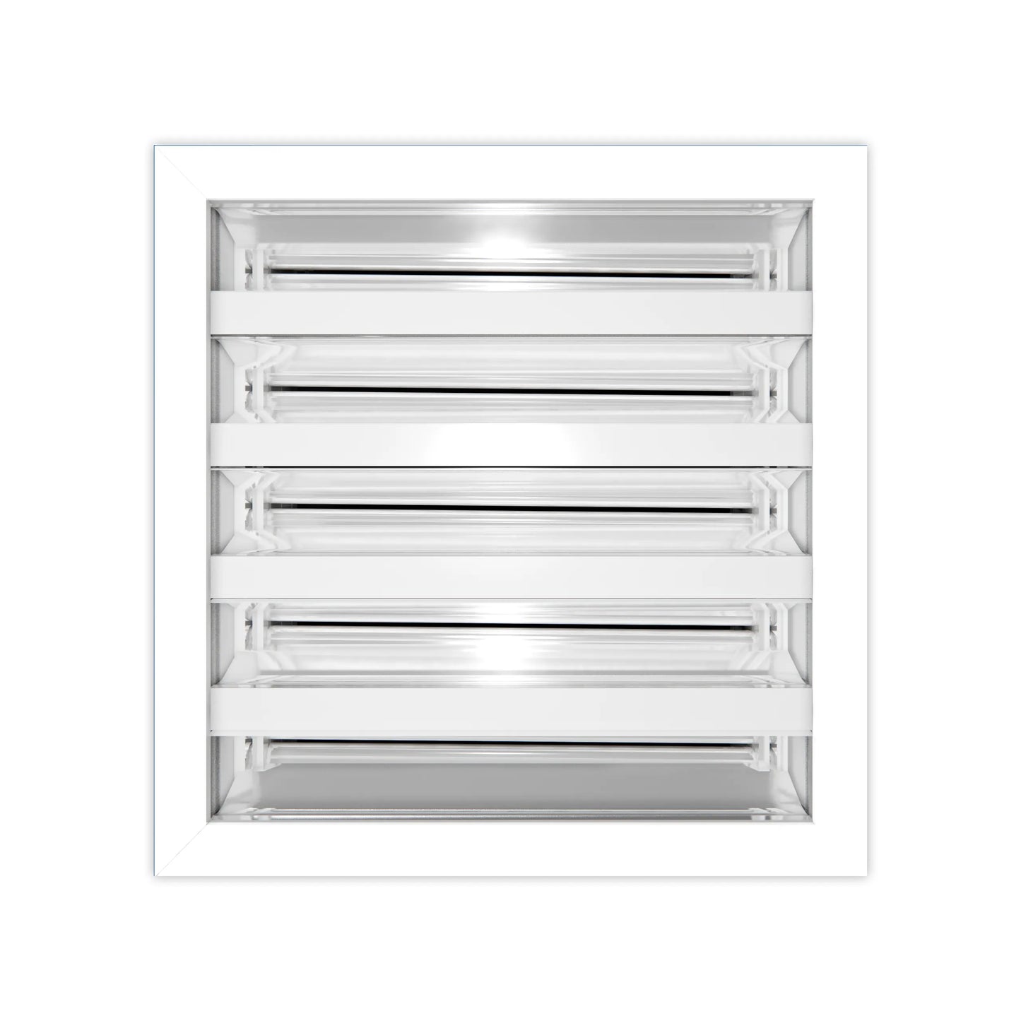 8x6 Modern AC Vent Cover - Decorative White Air Vent - Standard Linear Slot Diffuser 99,9% Aluminium- MAIER INTERNACIONAL