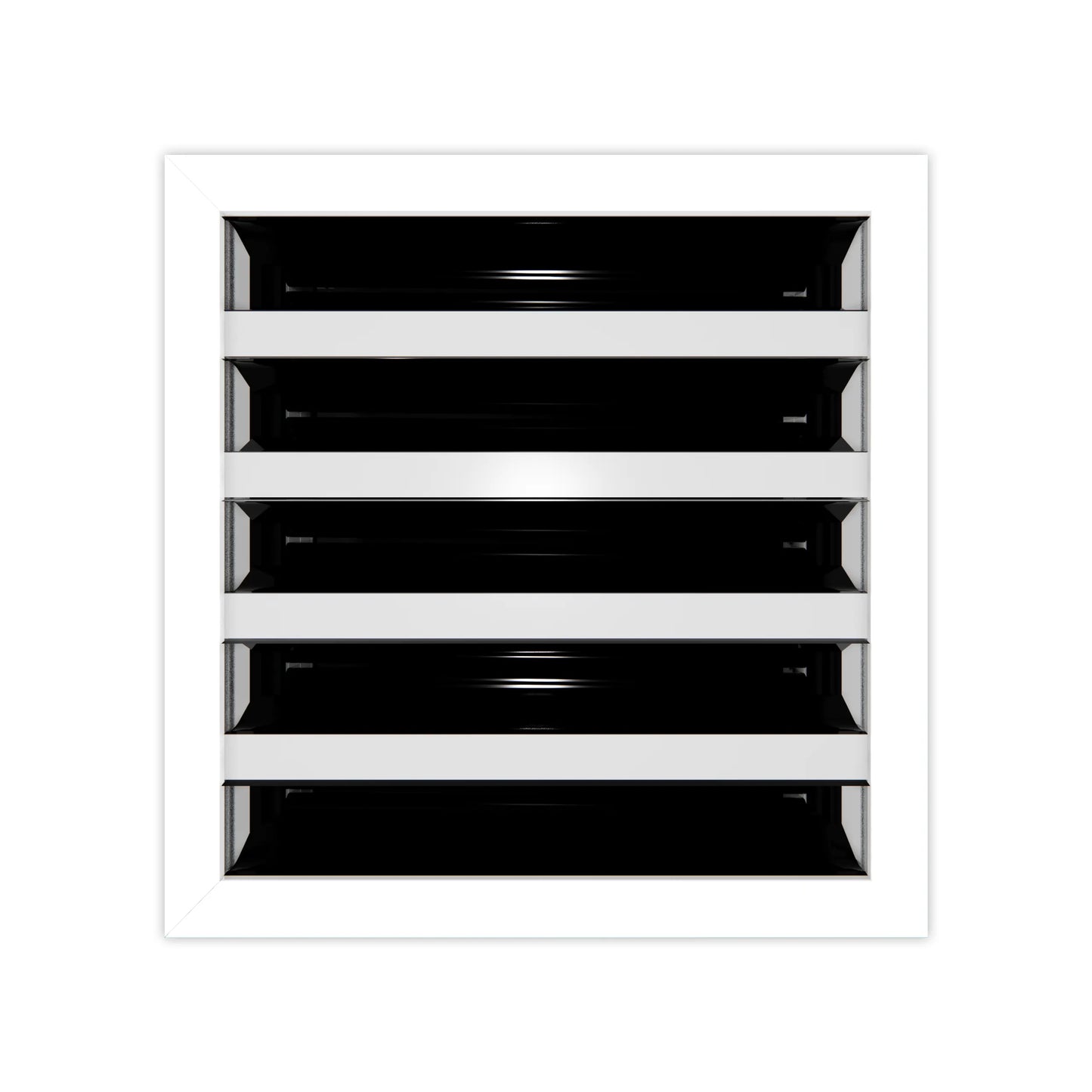 8x6 Modern AC Vent Cover - Decorative White Air Vent - Standard Linear Slot Diffuser 99,9% Aluminium- MAIER INTERNACIONAL