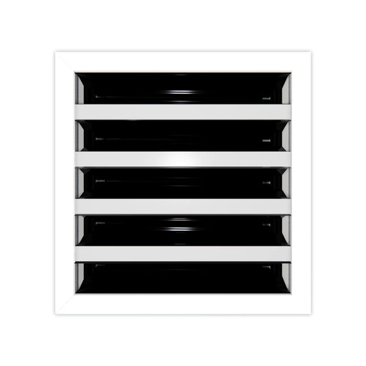 8x8 Modern AC Vent Cover - Decorative White Air Vent - Standard Linear Slot Diffuser 99,9% Aluminium- MAIER INTERNACIONAL