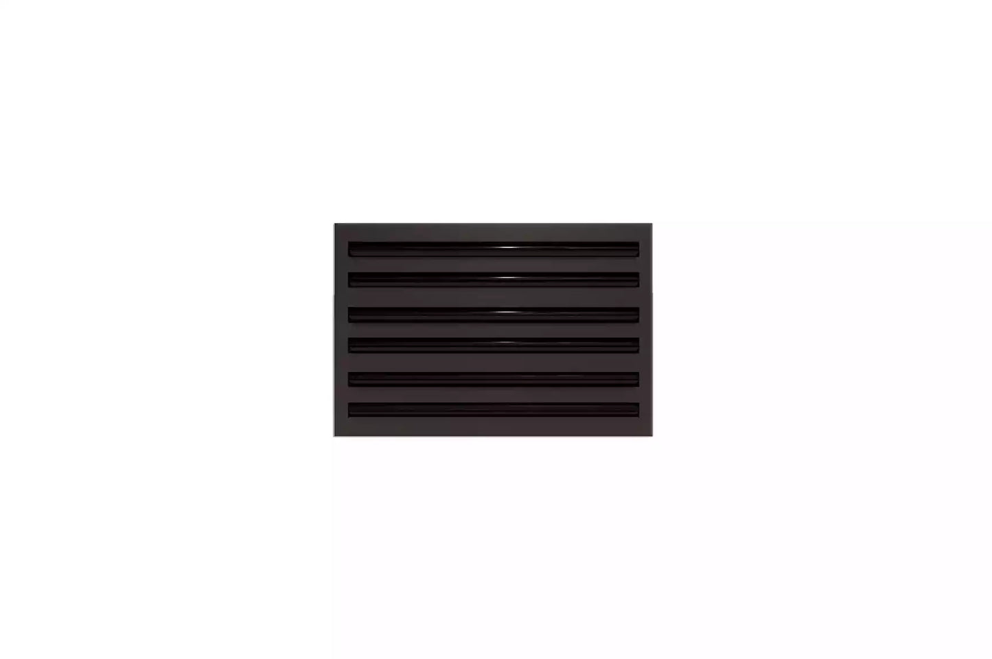 16x12 Modern AC Vent Cover - Decorative Black Air Vent - Standard Linear Slot Diffuser 99,9% Aluminium - MAIER INTERNACIONAL