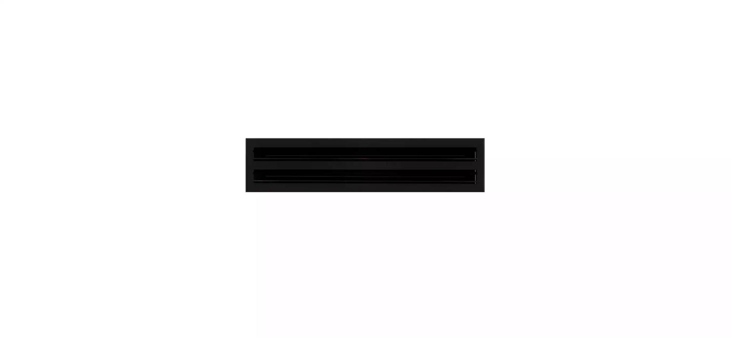 16x4 Modern AC Vent Cover - Decorative Black Air Vent - Standard Linear Slot Diffuser 99,9% Aluminium - MAIER INTERNACIONAL