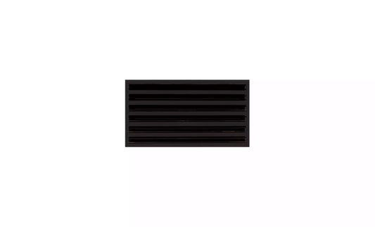 18x10 Modern AC Vent Cover - Decorative Black Air Vent - Standard Linear Slot Diffuser 99,9% Aluminium - MAIER INTERNACIONAL