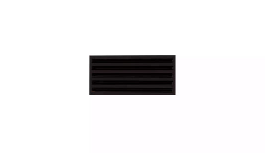 18x8 Modern AC Vent Cover - Decorative Black Air Vent - Standard Linear Slot Diffuser 99,9% Aluminium - MAIER INTERNACIONAL