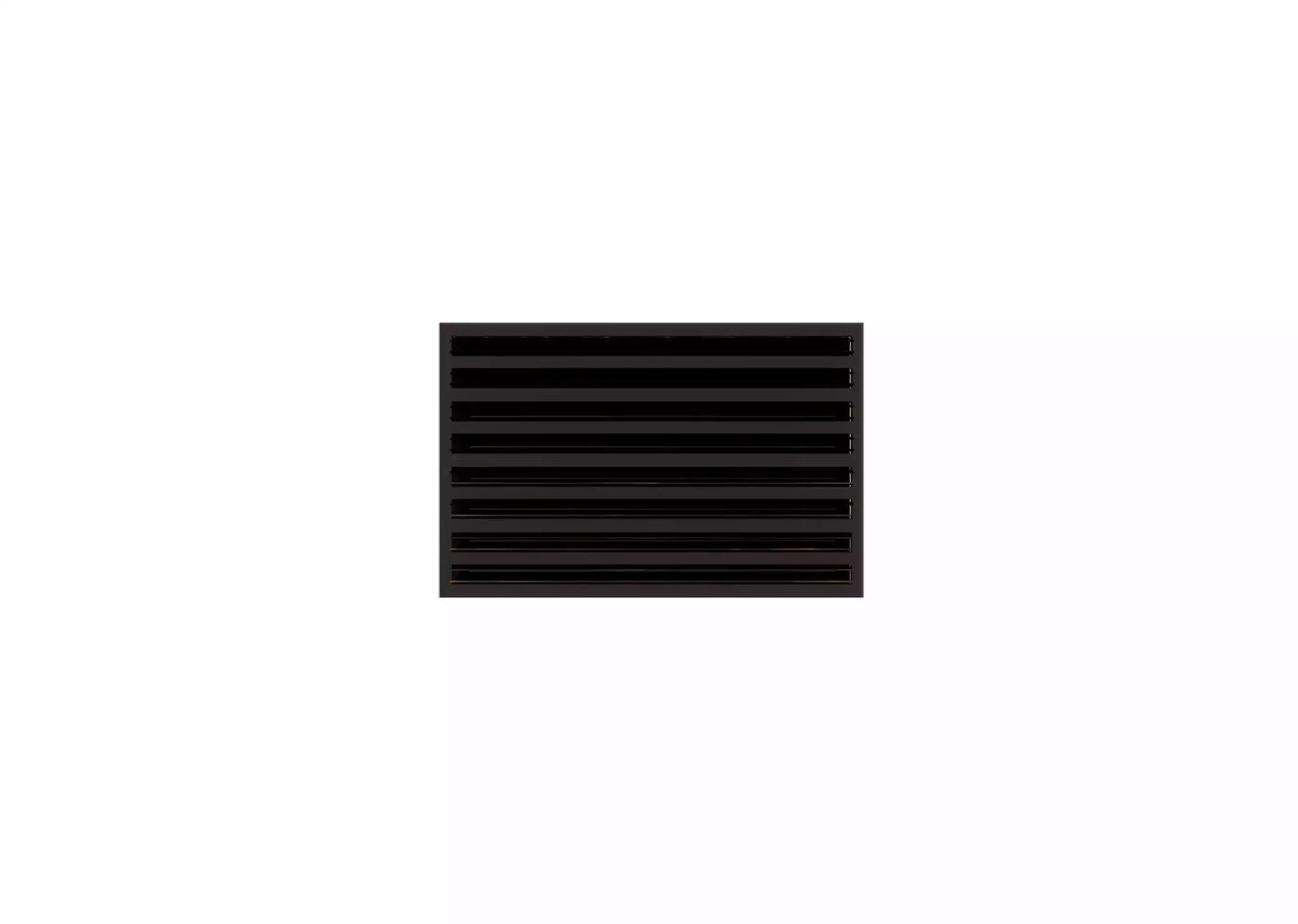 20x12 Modern AC Vent Cover - Decorative Black Air Vent - Standard Linear Slot Diffuser 99,9% Aluminium - MAIER INTERNACIONAL