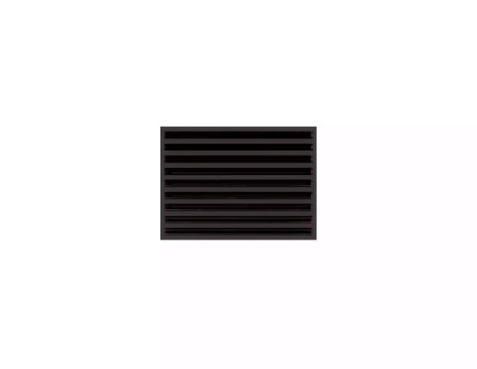 20x14 Modern AC Vent Cover - Decorative Black Air Vent - Standard Linear Slot Diffuser 99,9% Aluminium - MAIER INTERNACIONAL