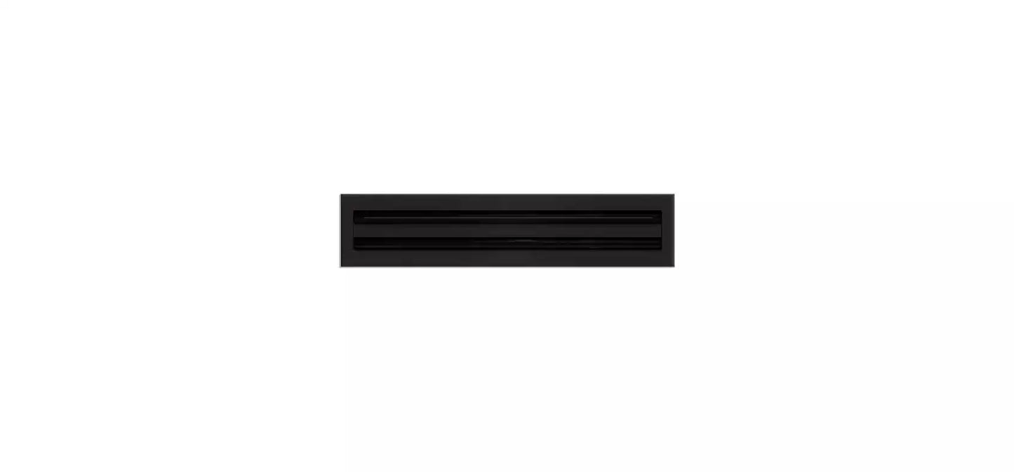 20x4 Modern AC Vent Cover - Decorative Black Air Vent - Standard Linear Slot Diffuser 99,9% Aluminium - MAIER INTERNACIONAL