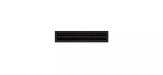 20x4 Modern AC Vent Cover - Decorative Black Air Vent - Standard Linear Slot Diffuser 99,9% Aluminium - MAIER INTERNACIONAL