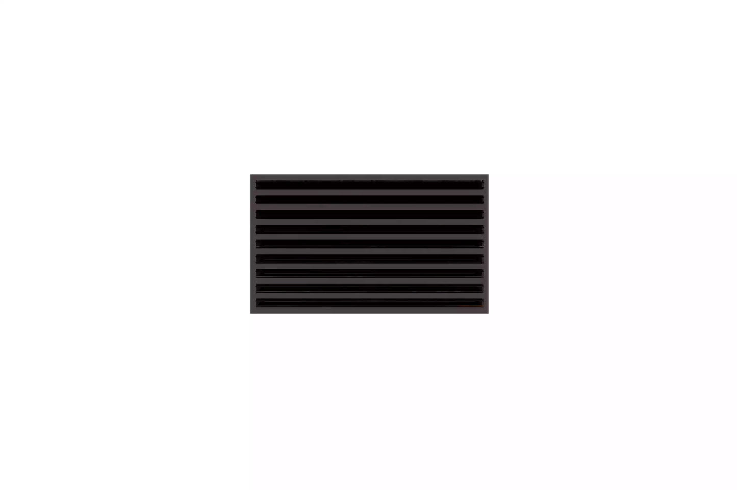 24x14 Modern AC Vent Cover - Decorative Black Air Vent - Standard Linear Slot Diffuser 99,9% Aluminium - MAIER INTERNACIONAL