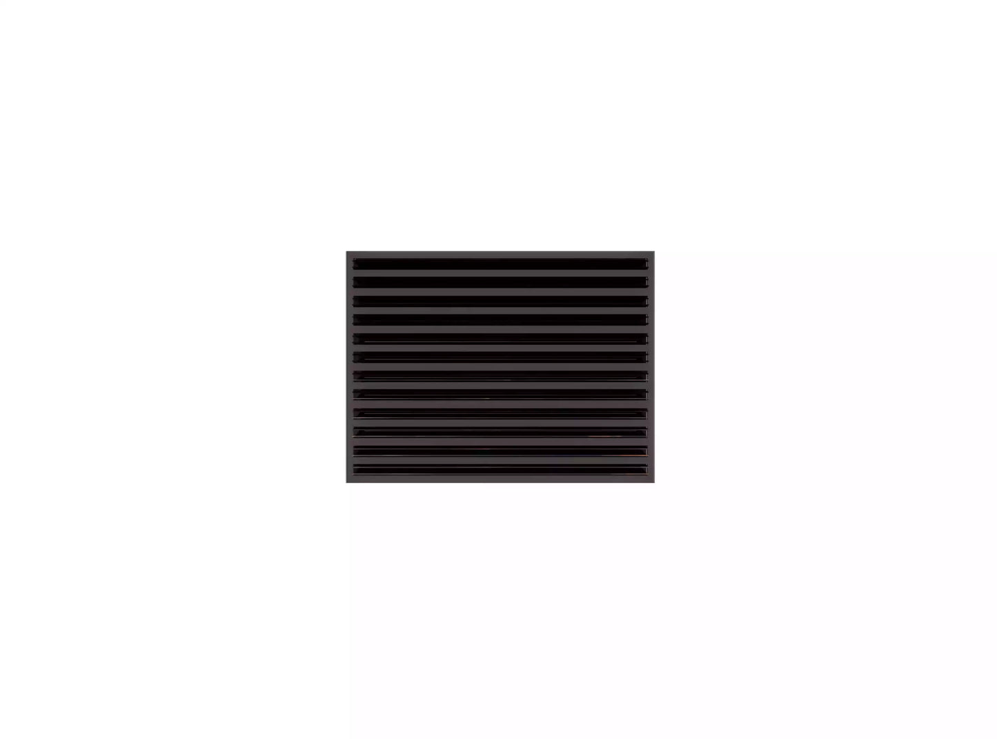 24x18 Modern AC Vent Cover - Decorative Black Air Vent - Standard Linear Slot Diffuser 99,9% Aluminium - MAIER INTERNACIONAL