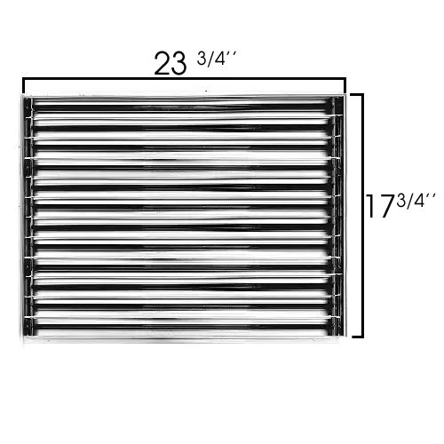 24x18 Modern AC Vent Cover - Decorative Black Air Vent - Standard Linear Slot Diffuser 99,9% Aluminium - MAIER INTERNACIONAL