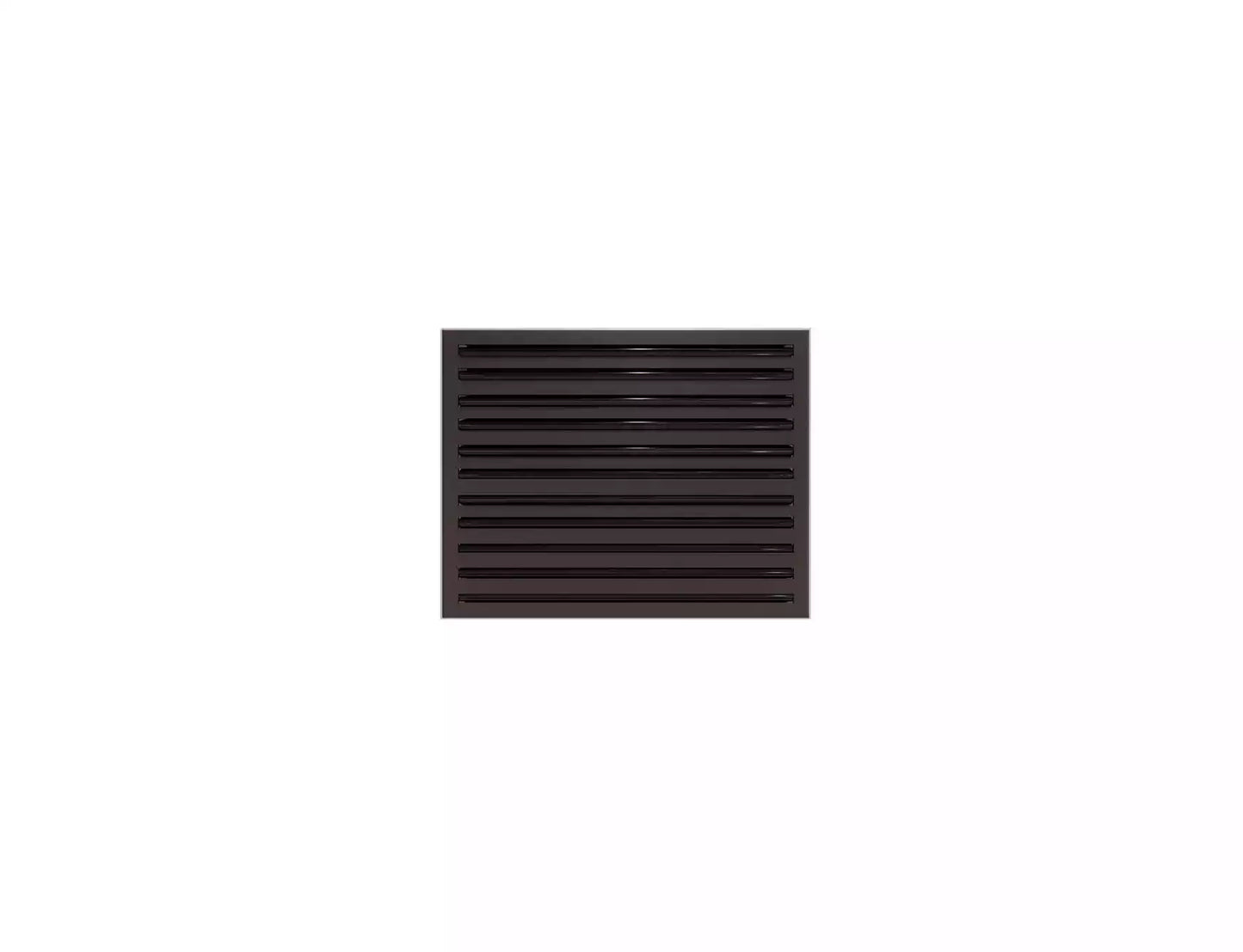 24x20 Modern AC Vent Cover - Decorative Black Air Vent - Standard Linear Slot Diffuser 99,9% Aluminium - MAIER INTERNACIONAL