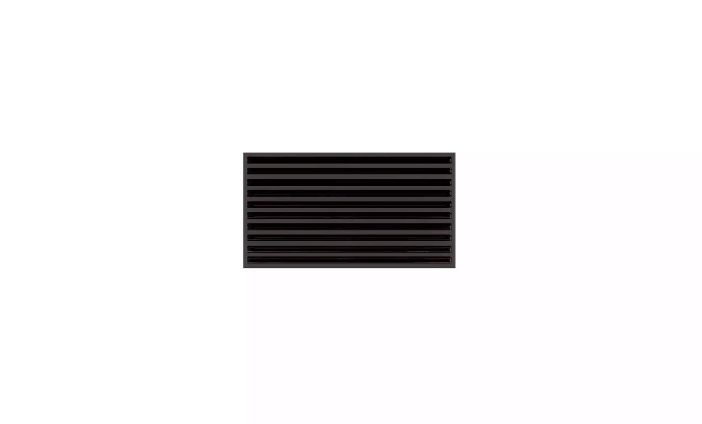 30x16 Modern AC Vent Cover - Decorative Black Air Vent - Standard Linear Slot Diffuser 99,9% Aluminium - MAIER INTERNACIONAL