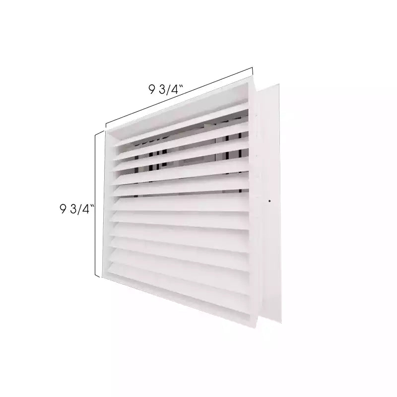 10x10 White Vent Cover | 3-Way Supply grillel, Aluminum Square Ceiling Diffuser - MAIER INTERNACIONAL