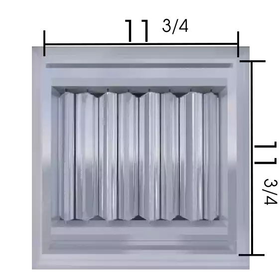 Cubierta de ventilación blanca de 12x12 | Rejilla de impulsión de 4 vías, Difusor de techo cuadrado de aluminio - MAIER INTERNACIONAL