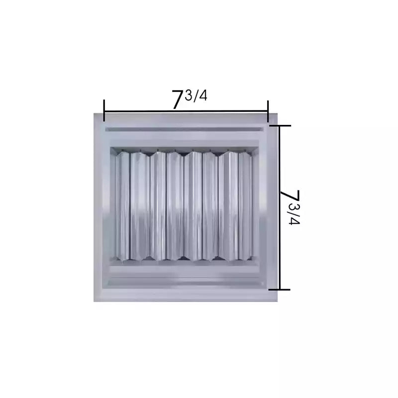 8x8 White Vent Cover | 4-Way Supply grillel, Aluminum Square Ceiling Diffuser - MAIER INTERNACIONAL