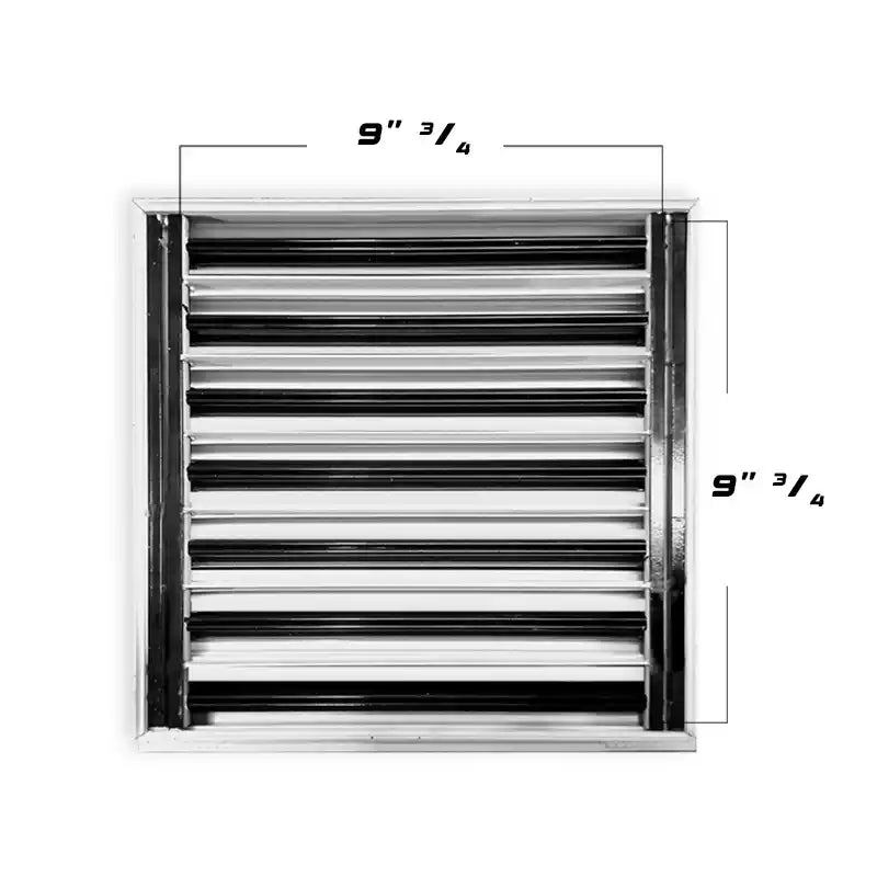 10x10 Modern AC Vent Cover - Decorative White Air Vent - Standard Linear Slot Diffuser 99,9% Aluminium - MAIER INTERNACIONAL