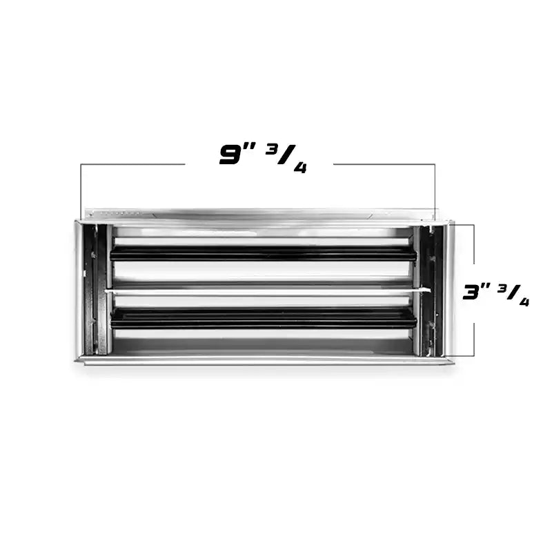 10x4 Modern AC Vent Cover - Decorative White Air Vent - Standard Linear Slot Diffuser 99,9% Aluminium - MAIER INTERNACIONAL