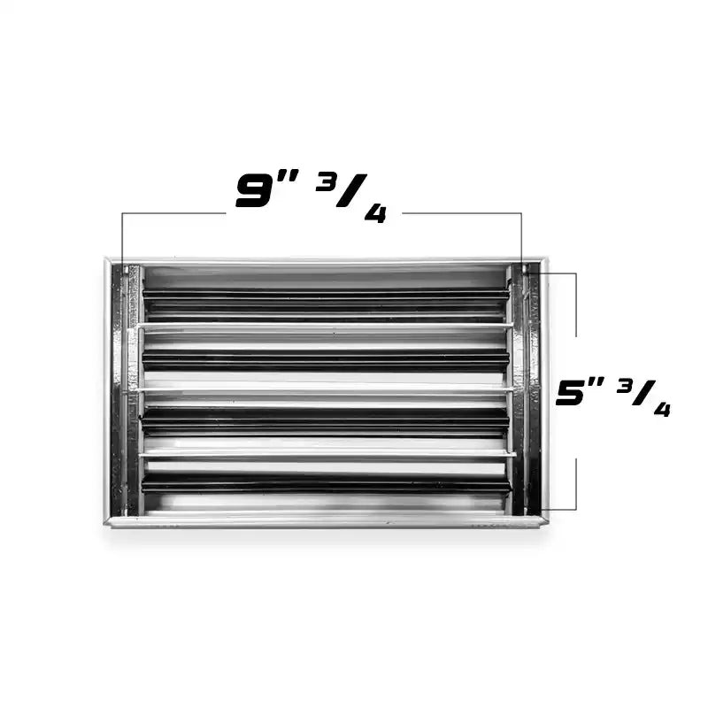 10x6 Modern AC Vent Cover - Decorative White Air Vent - Standard Linear Slot Diffuser 99,9% Aluminium - MAIER INTERNACIONAL