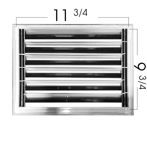 12x10 Modern AC Vent Cover - Decorative White Air Vent - Standard Linear Slot Diffuser 99,9% Aluminium - MAIER INTERNACIONAL