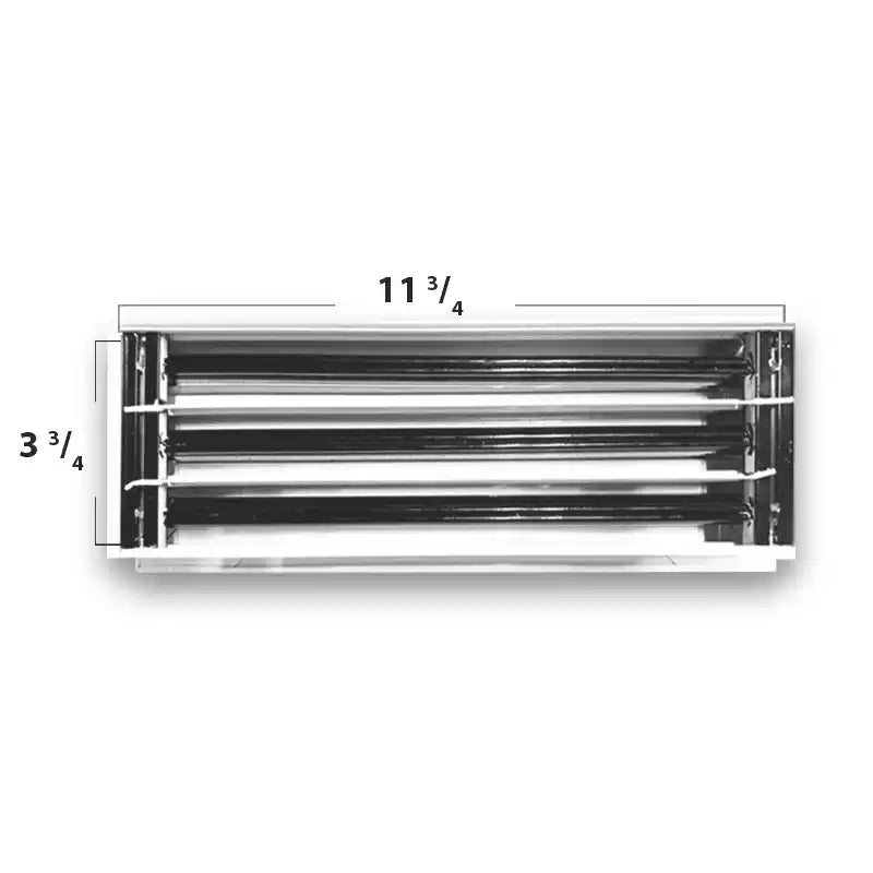 12x4 Modern AC Vent Cover - Decorative White Air Vent - Standard Linear Slot Diffuser 99,9% Aluminium - MAIER INTERNACIONAL