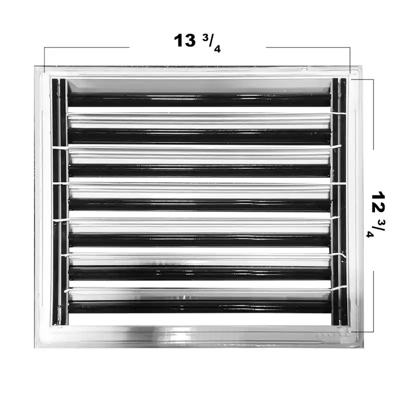 14x12Modern AC Vent Cover - Decorative White Air Vent - Standard Linear Slot Diffuser 99,9% Aluminium - MAIER INTERNACIONAL