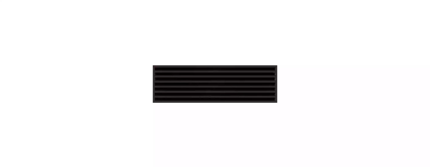 36x10 Modern AC Vent Cover - Decorative Black Air Vent - Standard Linear Slot Diffuser 99,9% Aluminium- MAIER INTERNACIONAL